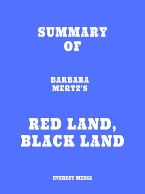 cover image of Summary of Barbara Mertz's Red Land, Black Land